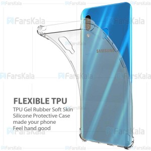 قاب محافظ ژله ای کپسول دار 5 گرمی سامسونگ Clear Tpu Air Rubber Jelly Case For Samsung Galaxy A20