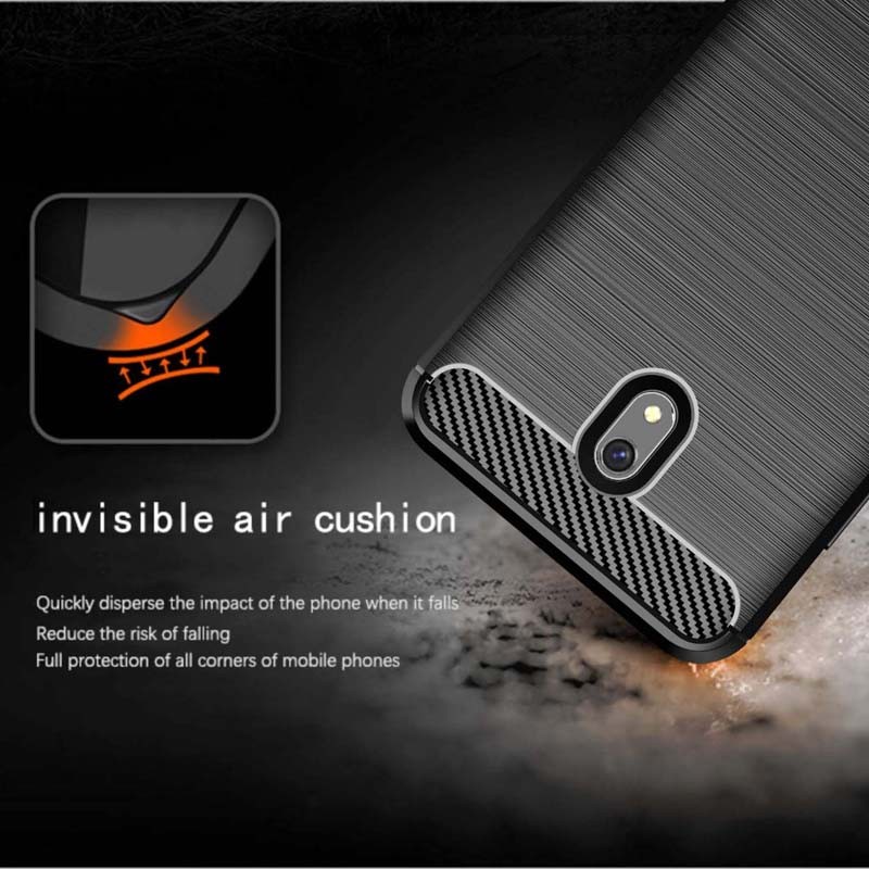 قاب محافظ ژله ای شیائومی Fiber Carbon Rugged Armor Case For Xiaomi Redmi 8A