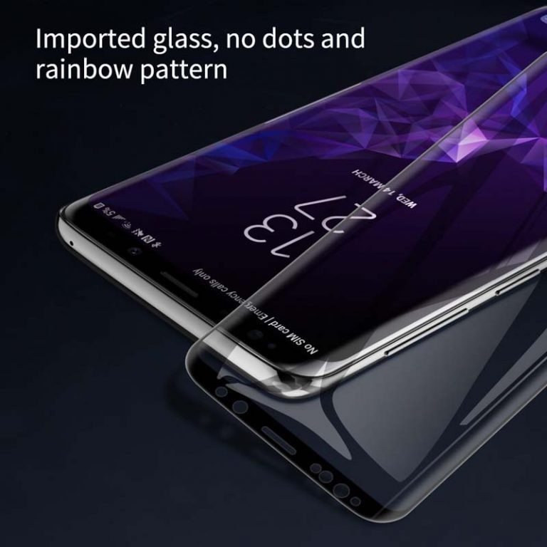 محافظ صفحه نمایش شیشه ای نیلکین سامسونگ Nillkin 3D DS+MAX Glass Samsung Galaxy S9 Plus