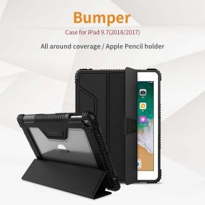 کیف بامپردار آیپد نیلکین Nillkin Bumper iPad Leather Cover Apple iPad 9.7 20182017