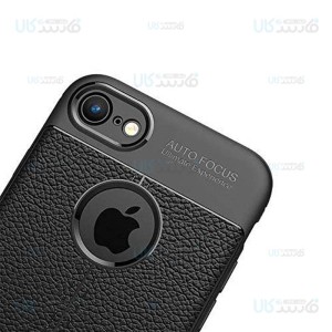 قاب ژله ای طرح چرم اپل Auto Focus Jelly Case For Apple iPhone 7 8