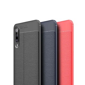 قاب ژله ای طرح چرم شیائومی Auto Focus Jelly Case For Xiaomi Mi 9 Pro 5G