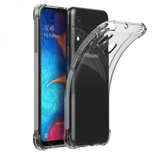 قاب محافظ ژله ای کپسول دار 5 گرمی سامسونگ Clear Tpu Air Rubber Jelly Case For Samsung Galaxy A20e