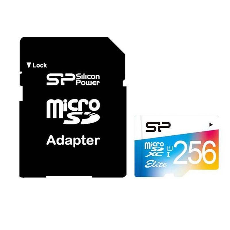 کارت حافظه میکرو 256 گیگابایت Silicon Power Color Elite U1 85MBps