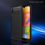 قاب محافظ ژله ای سامسونگ Fiber Carbon Rugged Armor Case For Samsung Galaxy A01