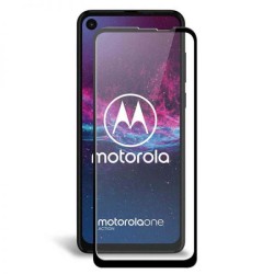 محافظ صفحه نمایش تمام چسب با پوشش کامل موتورولا Full Glass Screen Protector For Motorola One Action