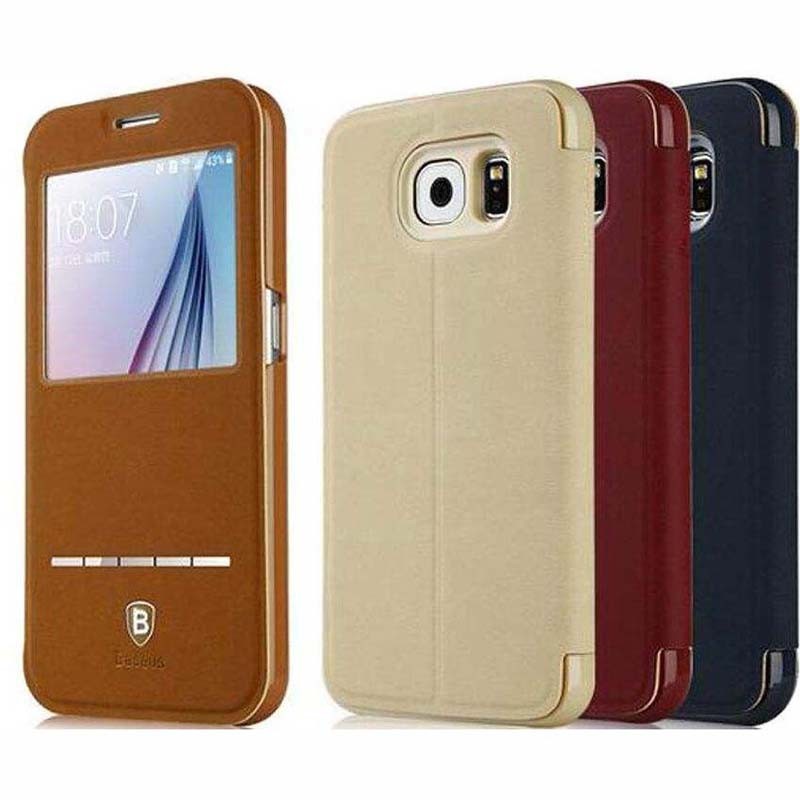 کیف محافظ کلاسوری بیسوس سامسونگ Baseus Terse Leather Case For Samsung Galaxy S6