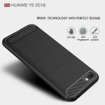 قاب محافظ ژله ای هواوی Fiber Carbon Rugged Armor Case For Huawei Y5 Prime 2018