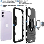 قاب محافظ انگشتی اپل Ring Holder Iron Man Armor Case Apple iPhone 11