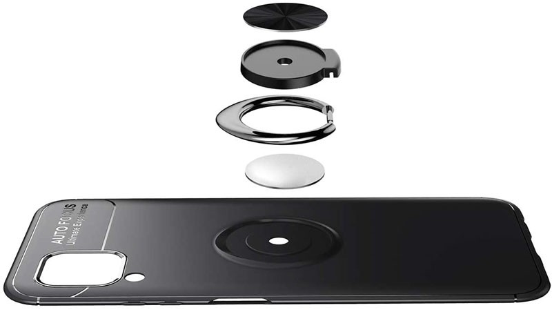 قاب ژله ای طرح چرم انگشتی هواوی Becation A.F Magnetic Ring For Huawei P40 Lite / Nova 7i / Nova 6 SE
