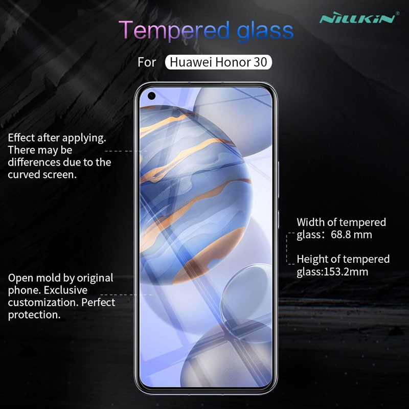 محافظ صفحه نمایش شیشه ای نیلکین هواوی Nillkin H+ Pro Glass Huawei Honor 30