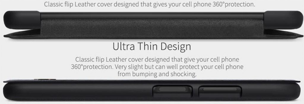 کیف محافظ چرمی نیلکین هواوی Nillkin Qin Case For Huawei P40 Lite / Nova 7i / Nova 6 SE 