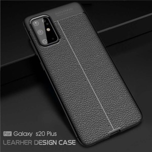 قاب ژله ای طرح چرم سامسونگ Auto Focus Jelly Case For Samsung Galaxy S20 Plus