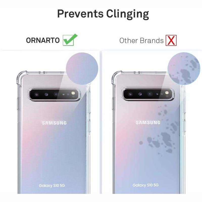قاب محافظ ژله ای کپسول دار 5 گرمی سامسونگ Clear Tpu Air Rubber Jelly Case For Samsung Galaxy S10 5G