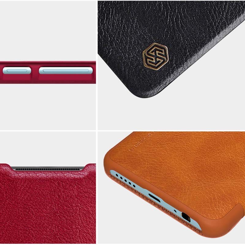 کیف محافظ چرمی نیلکین شیائومی Nillkin Qin Case For Xiaomi Redmi Note 9 Redmi 10X 4G