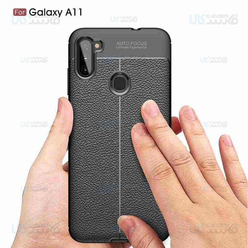 قاب ژله ای طرح چرم سامسونگ Auto Focus Jelly Case For Samsung Galaxy A11