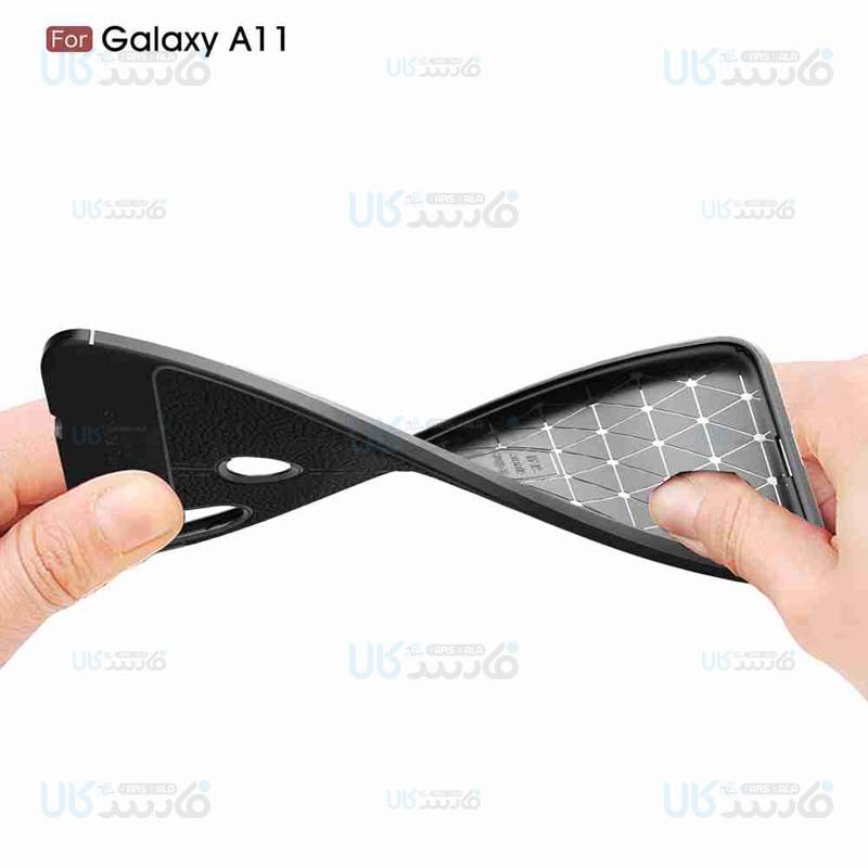 قاب ژله ای طرح چرم سامسونگ Auto Focus Jelly Case For Samsung Galaxy A11