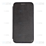 کیف محافظ چرمی ال جی Leather Standing Magnetic Cover For LG Q6