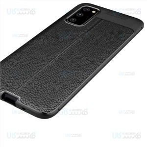 قاب ژله ای طرح چرم سامسونگ Auto Focus Jelly Case For Samsung Galaxy S20