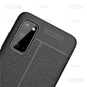 قاب ژله ای طرح چرم سامسونگ Auto Focus Jelly Case For Samsung Galaxy S20