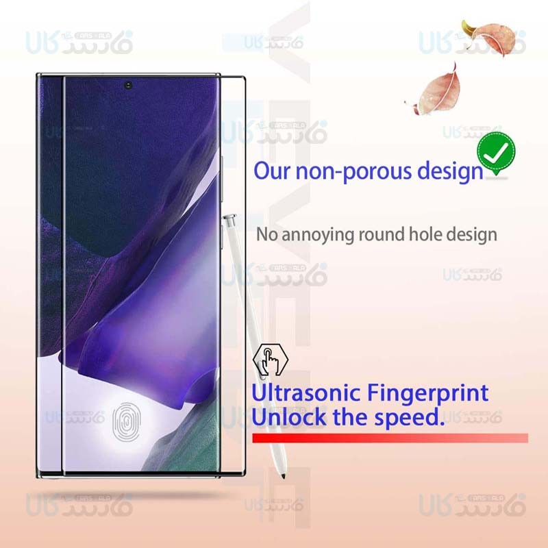 محافظ صفحه نمایش تمام چسب با پوشش کامل آر جی سامسونگ RG Full Glass Screen Protector For Samsung Galaxy Note 20 Ultra
