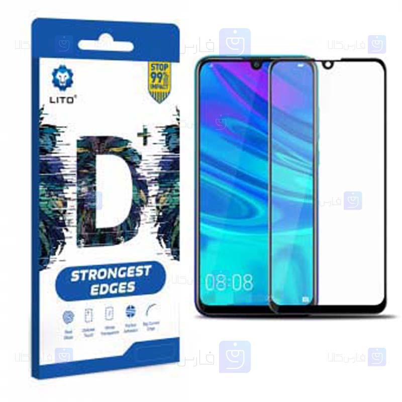 محافظ صفحه نمایش تمام چسب با پوشش کامل لیتو هواوی LITO D+ Dustproof Screen Protector For Huawei Y7 2019 Y7 Prime 2019