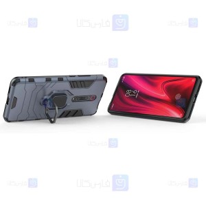 قاب محافظ ضد ضربه انگشتی شیائومی Ring Holder Iron Man Armor Case Xiaomi Redmi K20 K20 Pro Mi 9T Mi 9T Pro