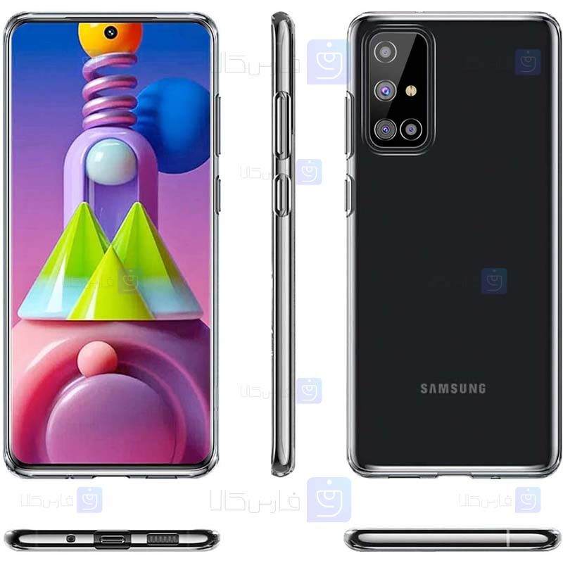 قاب محافظ ژله ای 5 گرمی سامسونگ Clear Jelly Case For Samsung Galaxy M51
