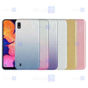 قاب ژله ای اکلیلی سامسونگ Glitter Gradient Color Alkyd Jelly Case Samsung Galaxy A10