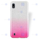 قاب ژله ای اکلیلی سامسونگ Glitter Gradient Color Alkyd Jelly Case Samsung Galaxy A10
