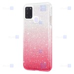 قاب ژله ای اکلیلی سامسونگ Glitter Gradient Color Alkyd Jelly Case Samsung Galaxy A21s