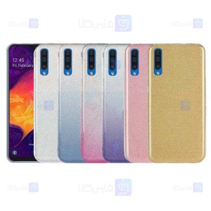 قاب ژله ای اکلیلی سامسونگ Glitter Gradient Color Alkyd Jelly Case Samsung Galaxy A30s A50s