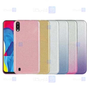 قاب ژله ای اکلیلی سامسونگ Glitter Gradient Color Alkyd Jelly Case Samsung Galaxy M10