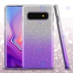 قاب ژله ای اکلیلی سامسونگ Glitter Gradient Color Alkyd Jelly Case Samsung Galaxy S10
