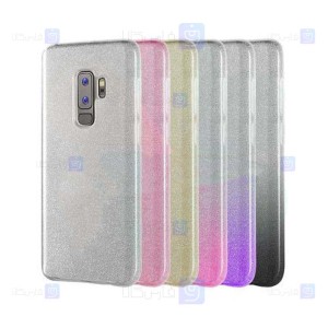 قاب ژله ای اکلیلی سامسونگ Glitter Gradient Color Alkyd Jelly Case Samsung Galaxy S9 Plus