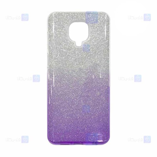 قاب ژله ای اکلیلی شیائومی Glitter Gradient Color Alkyd Jelly Case Xiaomi Redmi Note 9 Pro Note 9 Pro Max Note 9S
