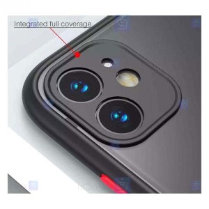 قاب محافظ مات با محافظ لنز اپل Transparent Hybrid Case Apple iPhone 12