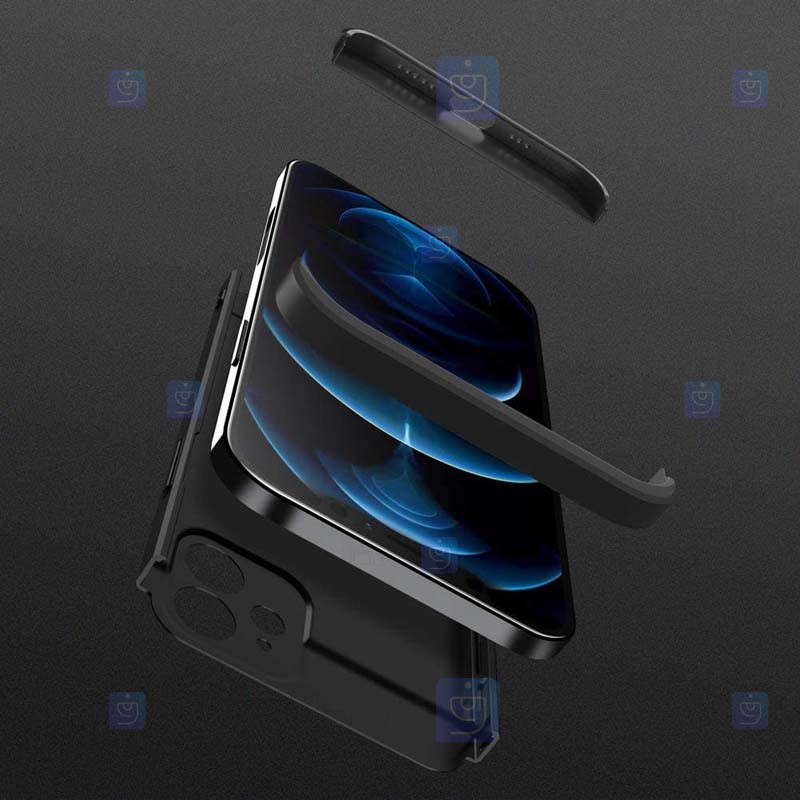 قاب محافظ با پوشش 360 درجه آیفون GKK Color Full Cover For Apple iPhone 12 mini