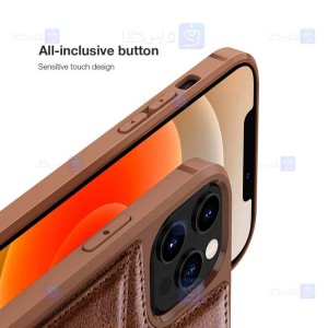 قاب محافظ چرمی نیلکین اپل Nillkin Aoge Leather Case Apple iPhone 12 Pro Max