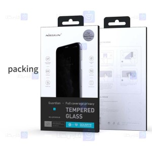 محافظ صفحه نمایش حریم شخصی تمام چسب نیلکین اپل Nillkin Guardian privacy tempered glass For Apple iPhone 12 mini