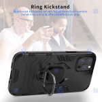 قاب محافظ ضد ضربه انگشتی اپل Ring Holder Iron Man Armor Case Apple iPhone 12 Pro Max