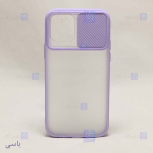 قاب محافظ مات با محافظ لنز آیفون Transparent Hybrid Matte Cam Protector Case for Apple iPhone 12 mini