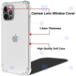 قاب محافظ ژله ای کپسول دار با محافظ لنز آیفون Clear Jelly Air Rubber Case With lens Protector For Apple iPhone 12 Pro Max