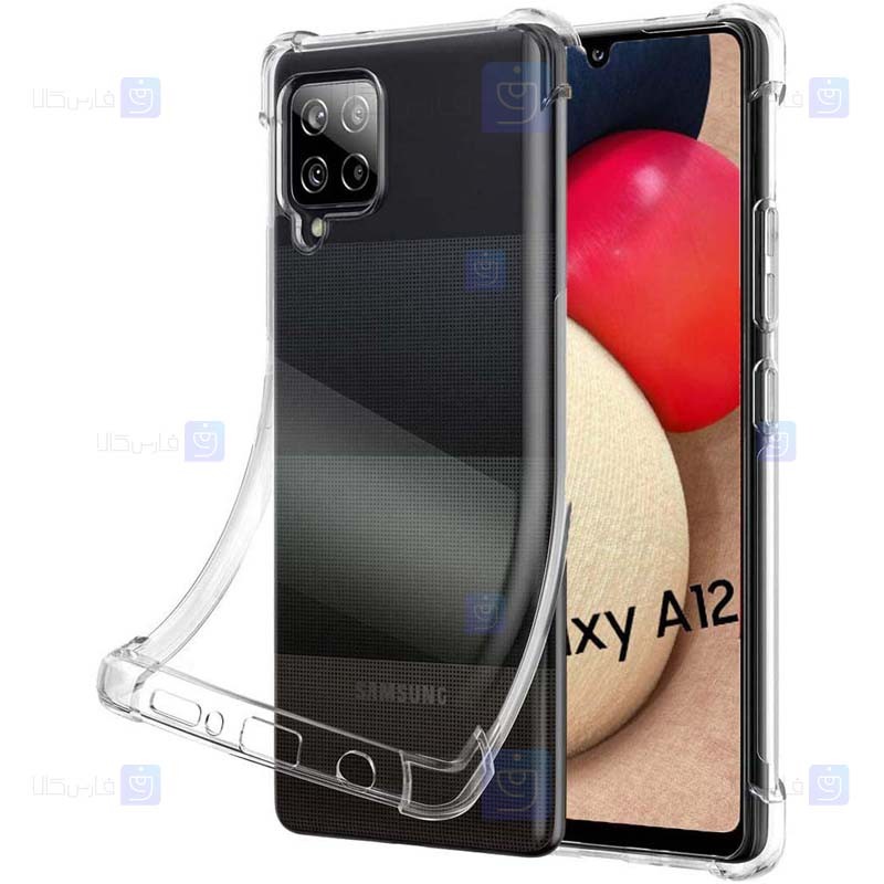 قاب محافظ ژله ای کپسول دار 5 گرمی سامسونگ Clear Tpu Air Rubber Jelly Case For Samsung Galaxy A12
