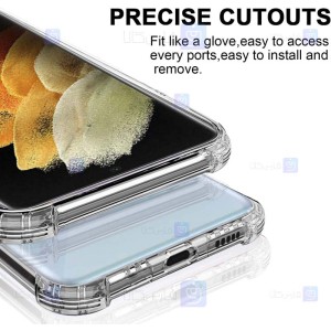 قاب محافظ ژله ای کپسول دار 5 گرمی سامسونگ Clear Tpu Air Rubber Jelly Case For Samsung Galaxy S21 Ultra
