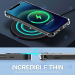 قاب محافظ پشت کریستالی کپسول دار اپل Manger Transparent Air Rubber Case For Apple iPhone 12 Pro