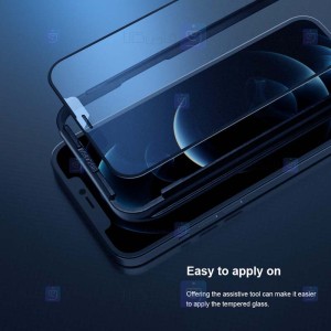 گلس مات تمام صفحه تمام چسب نیلکین آیفون Nillkin Fog Mirror Matte Glass For Apple iPhone 12 Pro Max