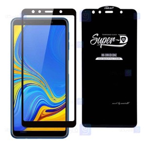 گلس گوشی سامسونگ Super D Full Glass Screen Protector For Samsung Galaxy A7 2018