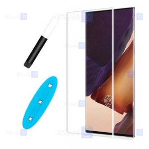 محافظ صفحه شیشه ای تمام صفحه و خمیده یو وی سامسونگ UV Full Glass Screen Protector Samsung Galaxy Note 20