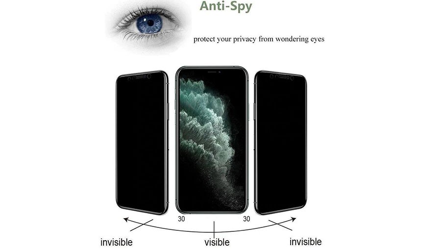 محافظ صفحه نمایش سرامیکی حریم شخصی تمام صفحه سامسونگ Full Privacy Ceramics Screen Protector Samsung Galaxy A11